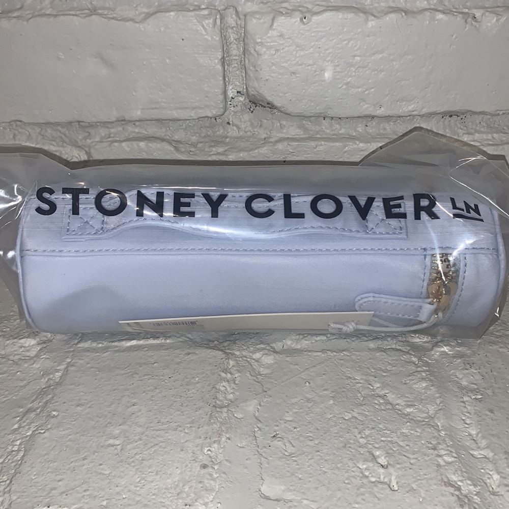Stoney Clover Lane Makeup brush pouch in baby blue New!